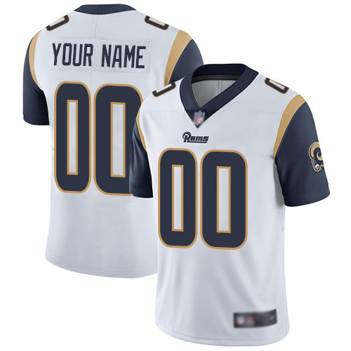 Limited White Men Road Jersey NFL Customized Football Los Angeles Rams Vapor Untouchable->customized nfl jersey->Custom Jersey